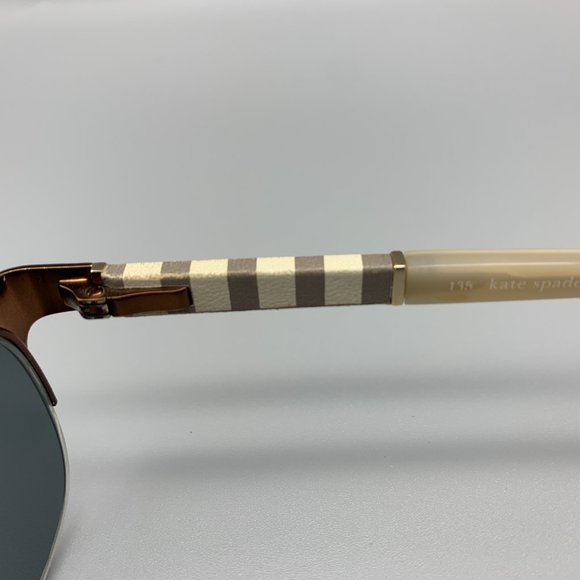 Kate Spade Valary Brown Metal Semi-Rim Sunglasses main image 8